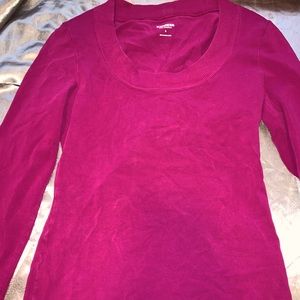Maroon long sleeve shirt